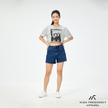 HFA Women's Mid-Waisted Stretch Denim Shorts