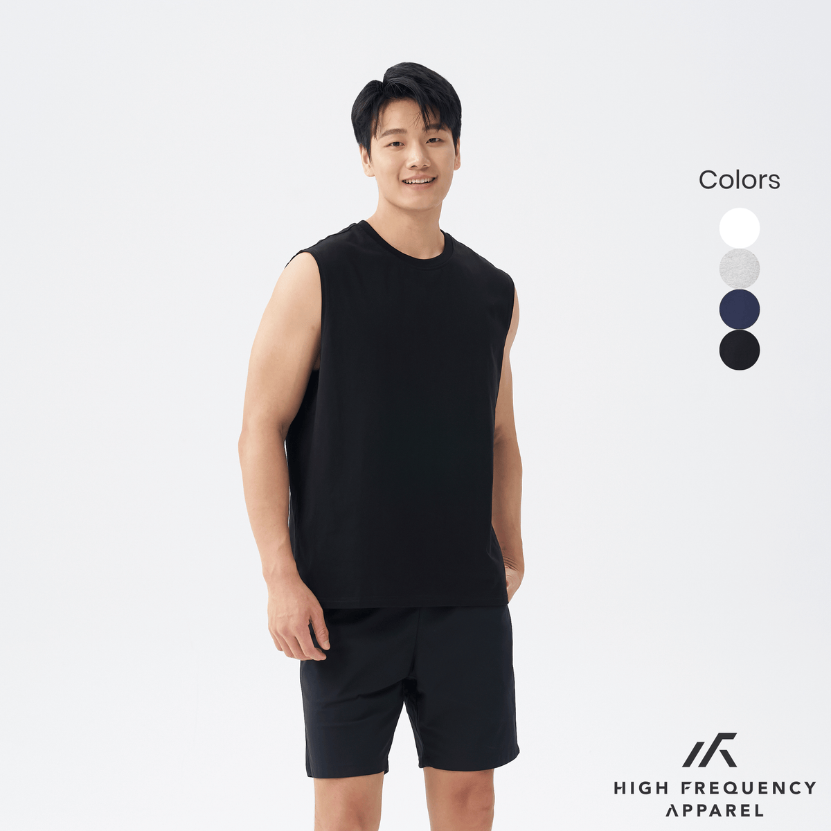 cooling cotton crew neck muscle tank top