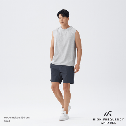 Cooling Cotton Crew Neck Muscle Tank Top