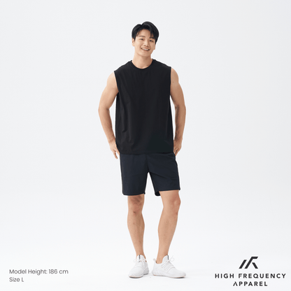 Cooling Cotton Crew Neck Muscle Tank Top