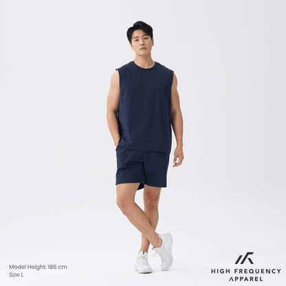 Cooling Cotton Crew Neck Muscle Tank Top