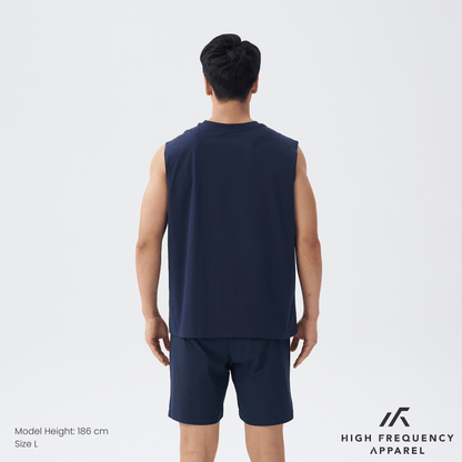 Cooling Cotton Crew Neck Muscle Tank Top