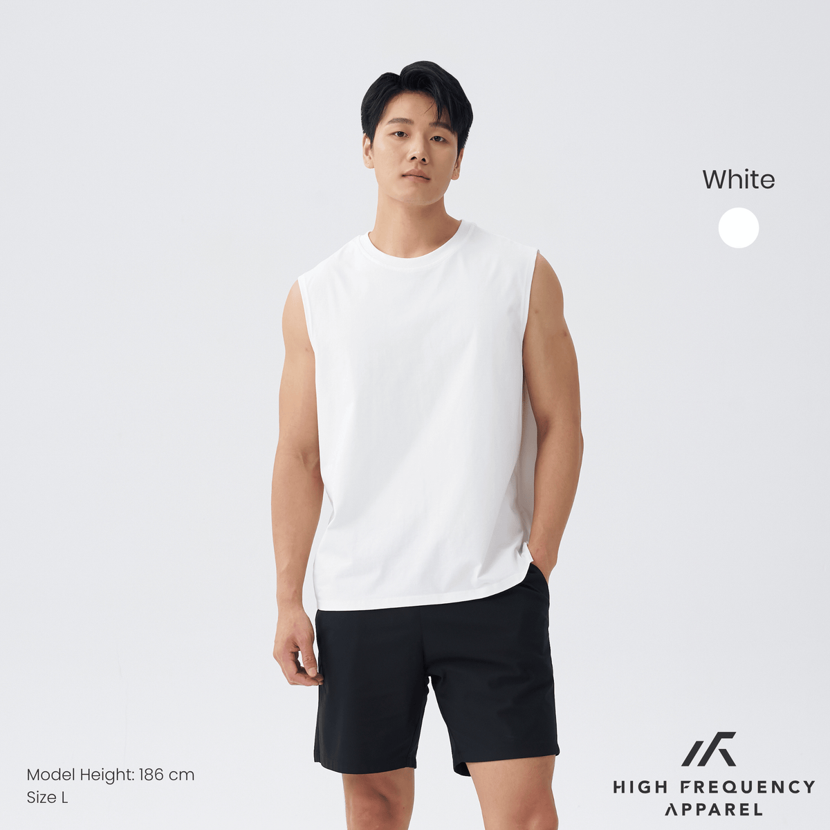 cooling cotton crew neck muscle tank top