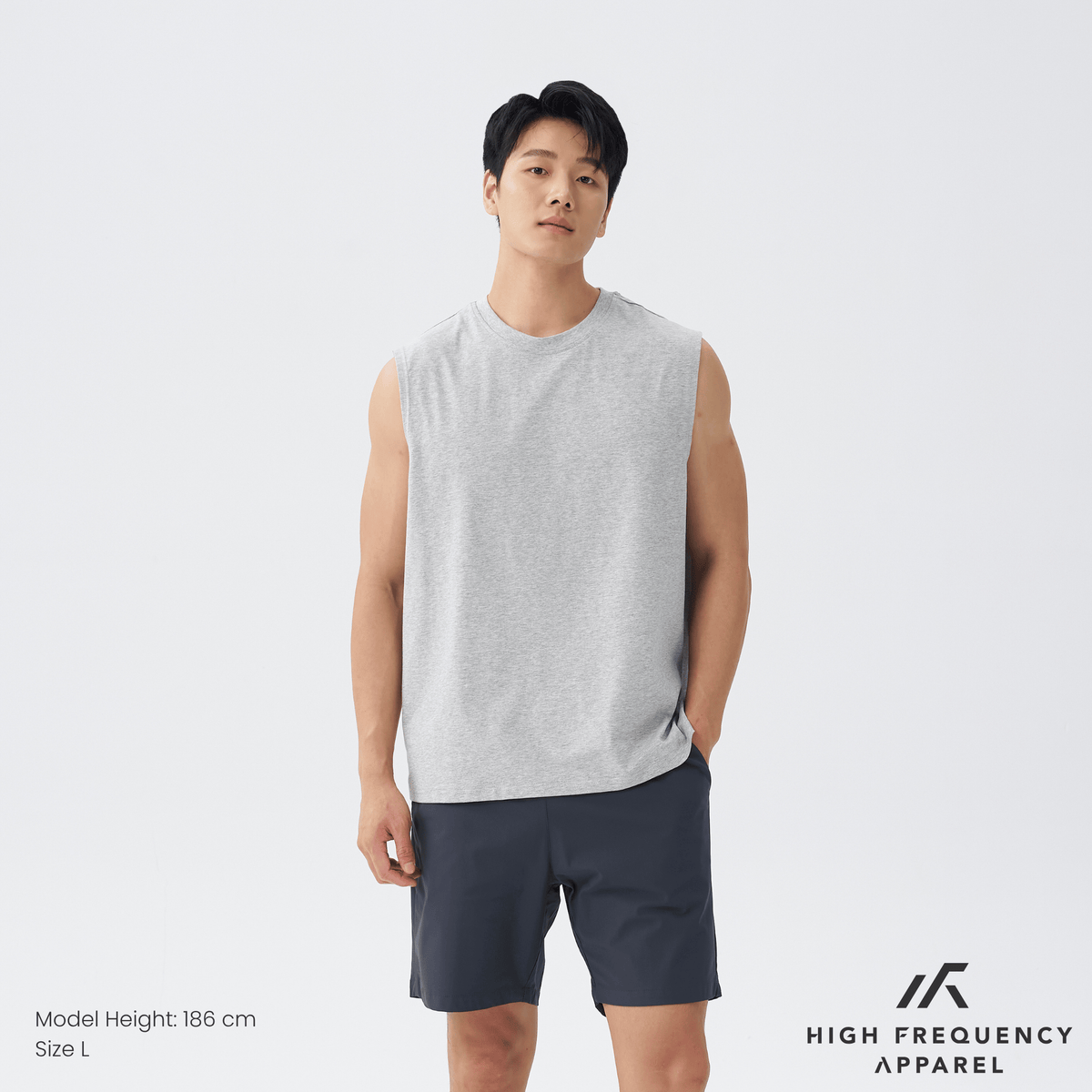 cooling cotton crew neck muscle tank top