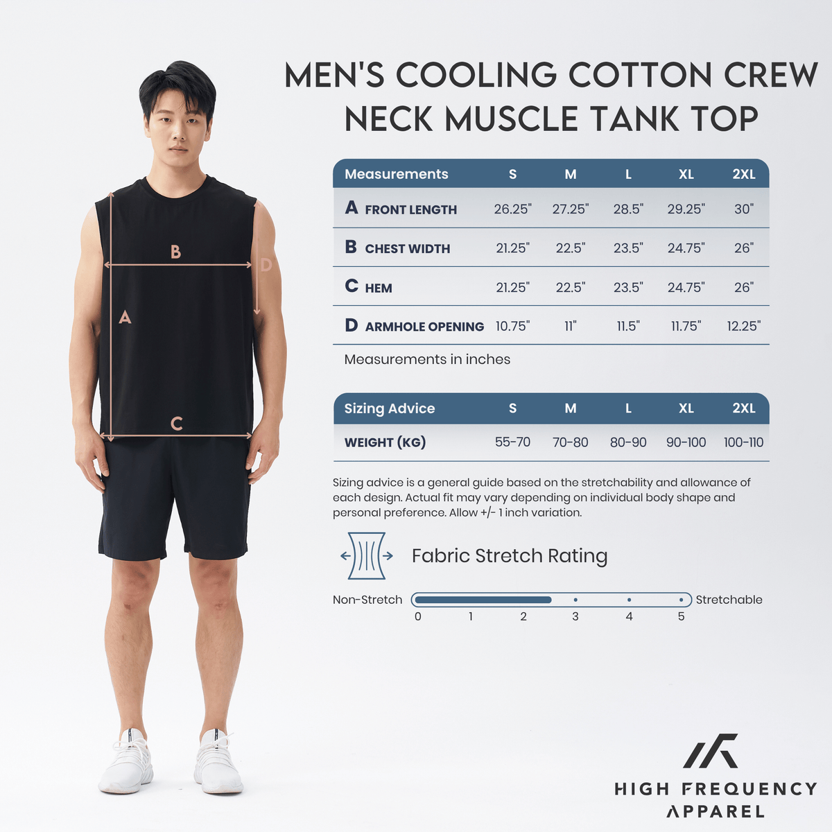 cooling cotton crew neck muscle tank top