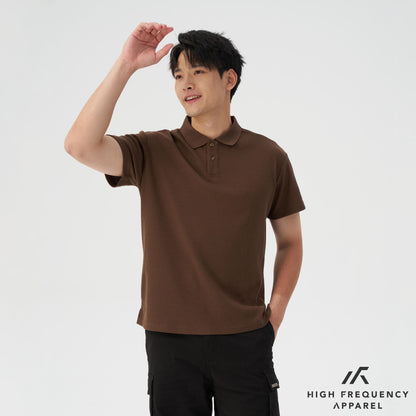 HFA Men's Waffle Knitted Polo T-Shirt