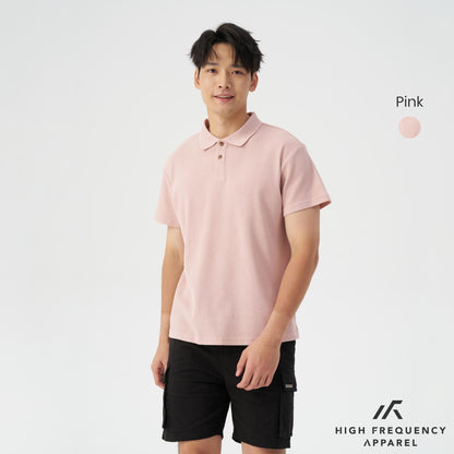 HFA Men's Waffle Knitted Polo T-Shirt