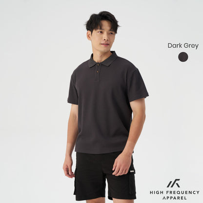 HFA Men's Waffle Knitted Polo T-Shirt
