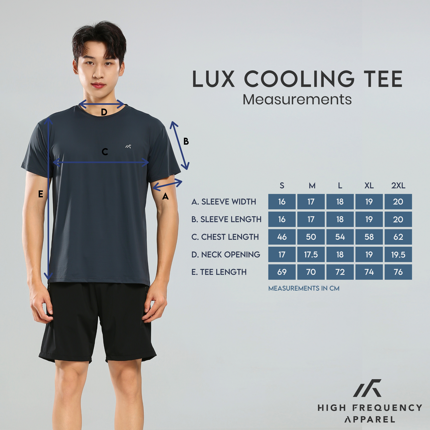 hfa unisex lux cooling dri-fit crew neck short sleeve t-shirt