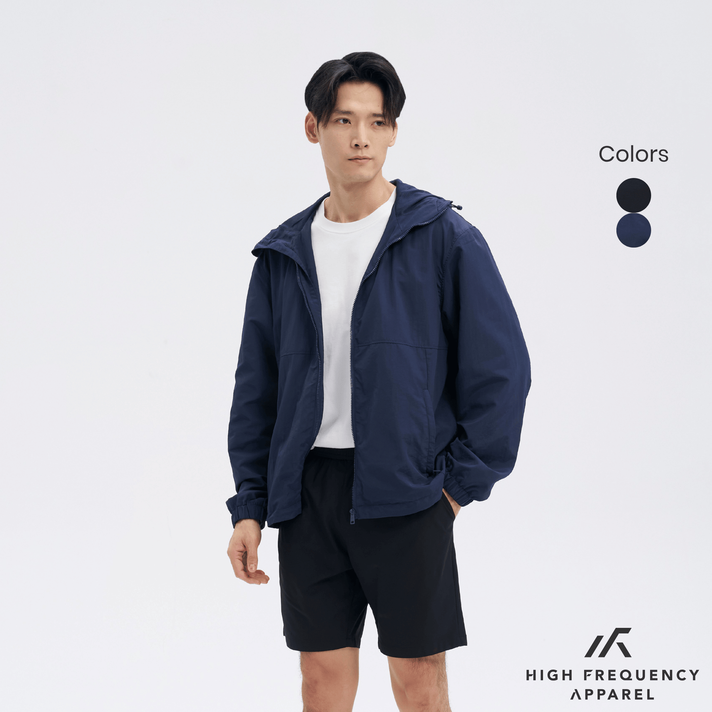 waterproof hooded windbreaker jacket