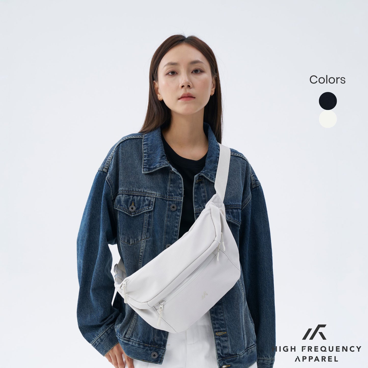 hfa unisex urban crossbody bag – multi-compartment with waterproof zippers