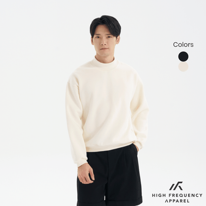 Mock Neck Long Sleeve Sweatshirt
