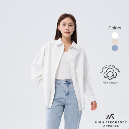 HFA Unisex Ultra Curved Hem Long Sleeve Relaxed Shirt