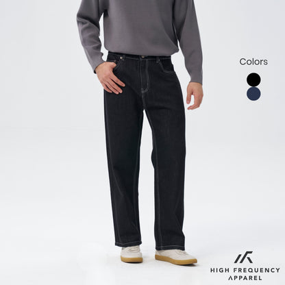 HFA Men’s Straight Cut Dark Denim With Contrast Stitch