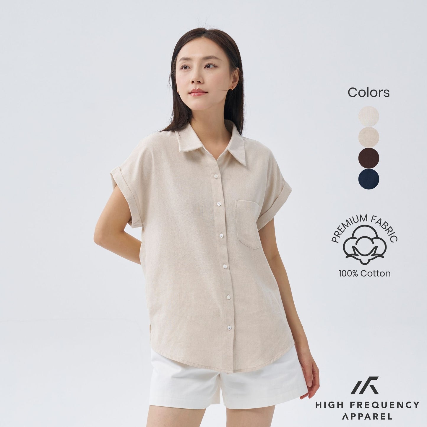 cuffed short sleeve pocket shirt – relaxed fit