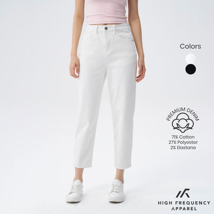 HFA Women’s BW High Waisted Ankle-Length Mom Denim Jeans