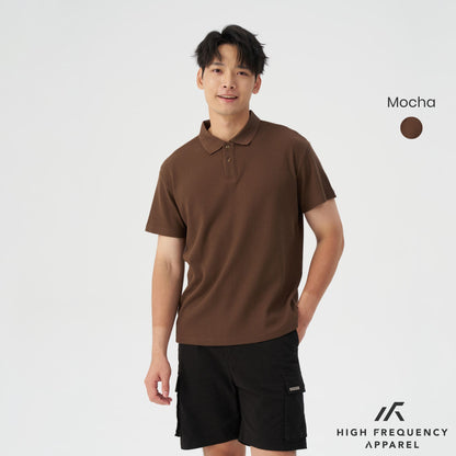 HFA Men's Waffle Knitted Polo T-Shirt