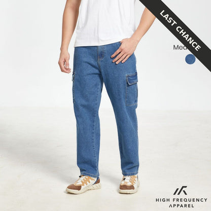 Unisex Cargo Denim Jeans