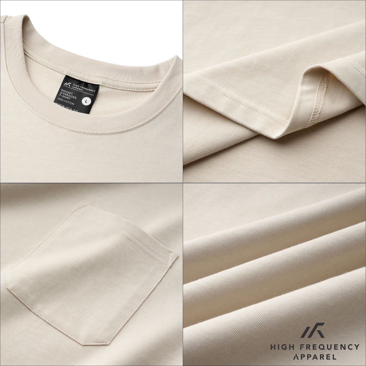 hfa men's pocket oversized t-shirt 270gsm