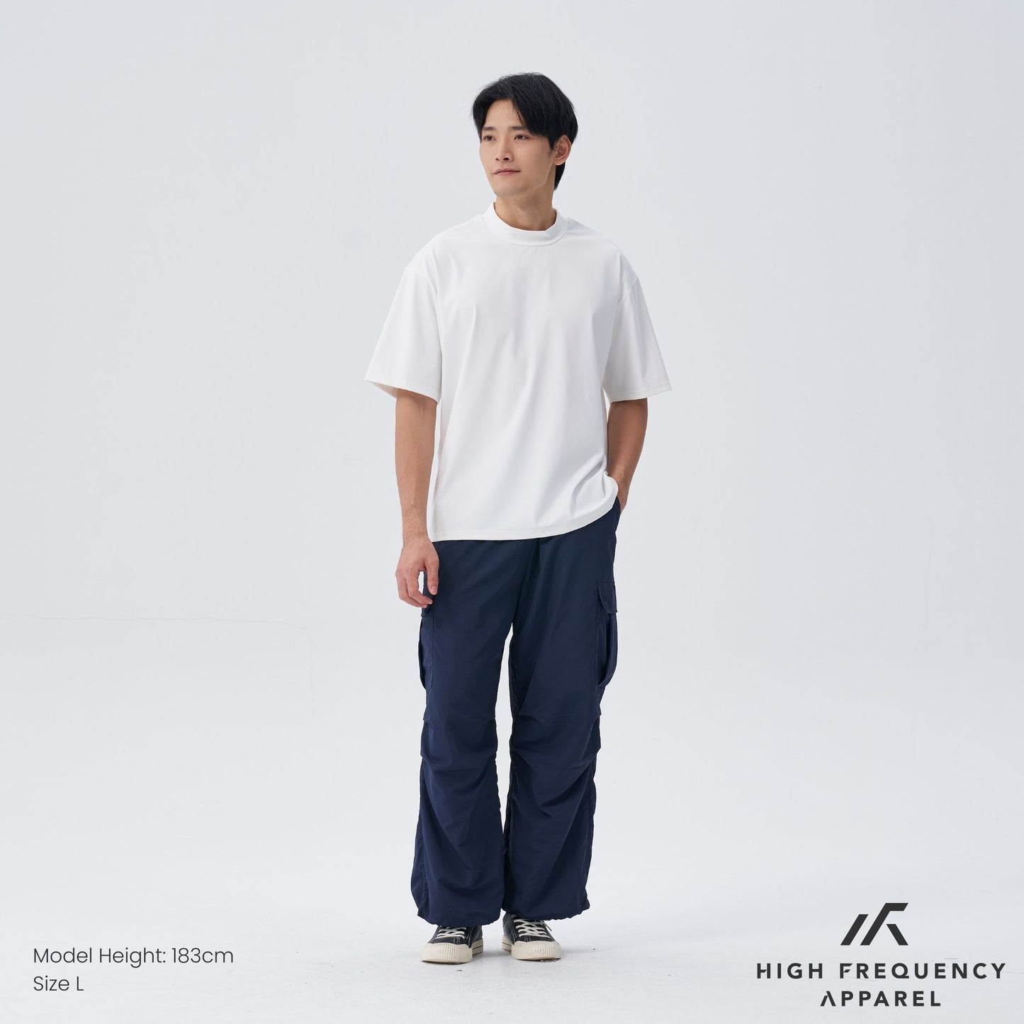 unisex waterproof wide leg cargo pants with adjustable cuffs