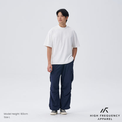 Unisex Waterproof Wide Leg Cargo Pants With Adjustable Cuffs