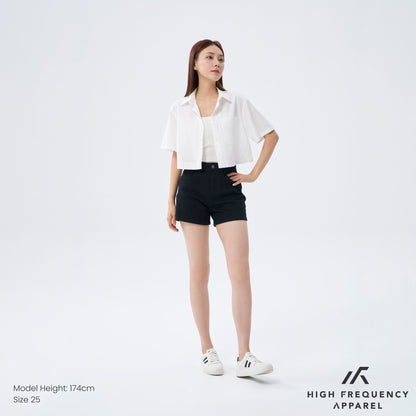 HFA Women's BW Mid-Waisted Stretch Denim Shorts