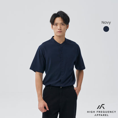 HFA Men’s Mandarin Collar Short Sleeve Shirt