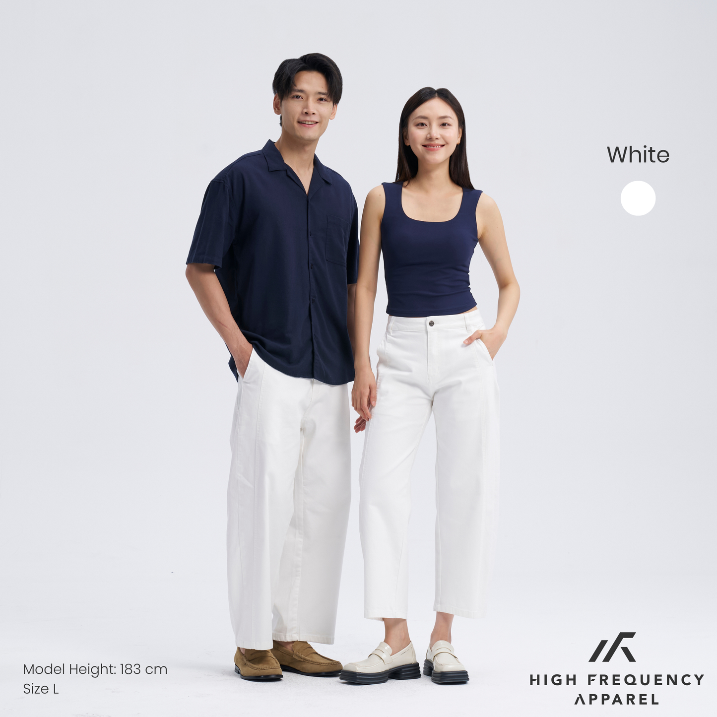 unisex curve chino pants