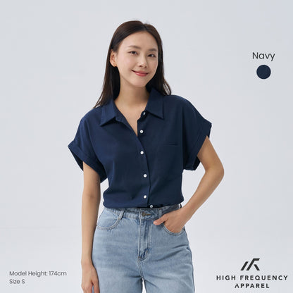 Cuffed Short Sleeve Pocket Shirt – Relaxed Fit