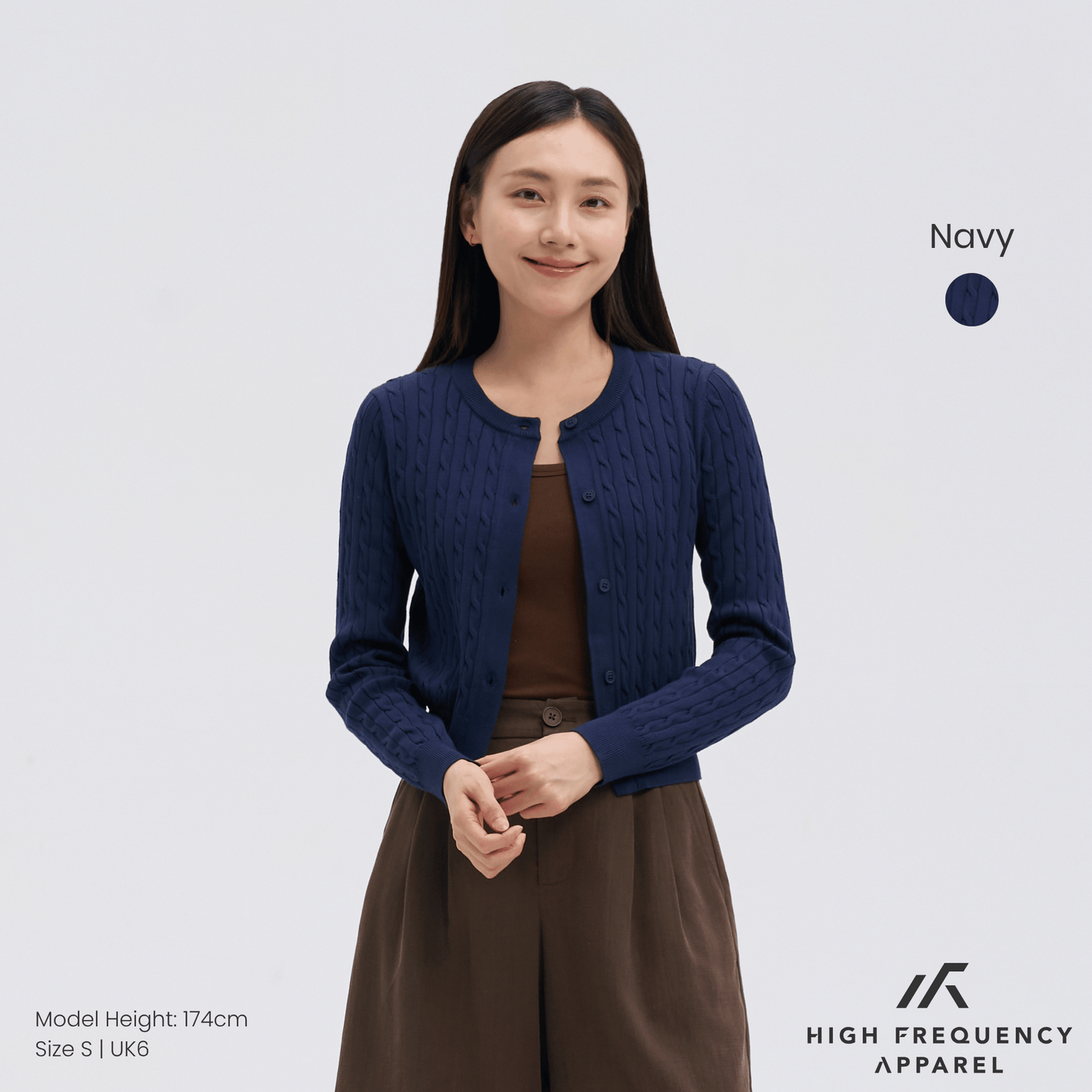 cable knitted cardigan