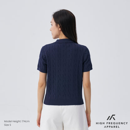 HFA Women’s Cable Knitted Polo
