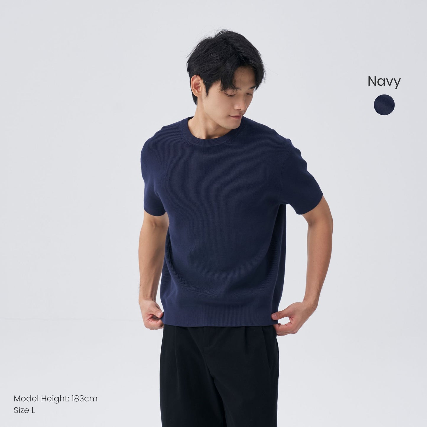 hfa men’s heavyweight knitted short sleeve t-shirt