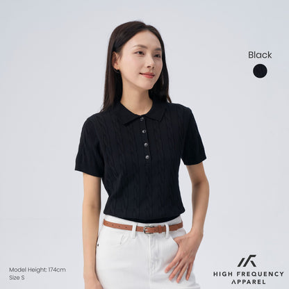 HFA Women’s Cable Knitted Polo