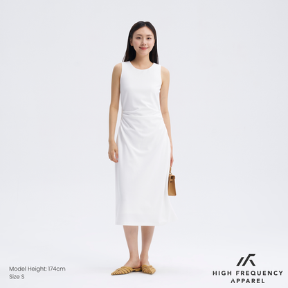 Women's Sleeveless Maxi Ruched Dress