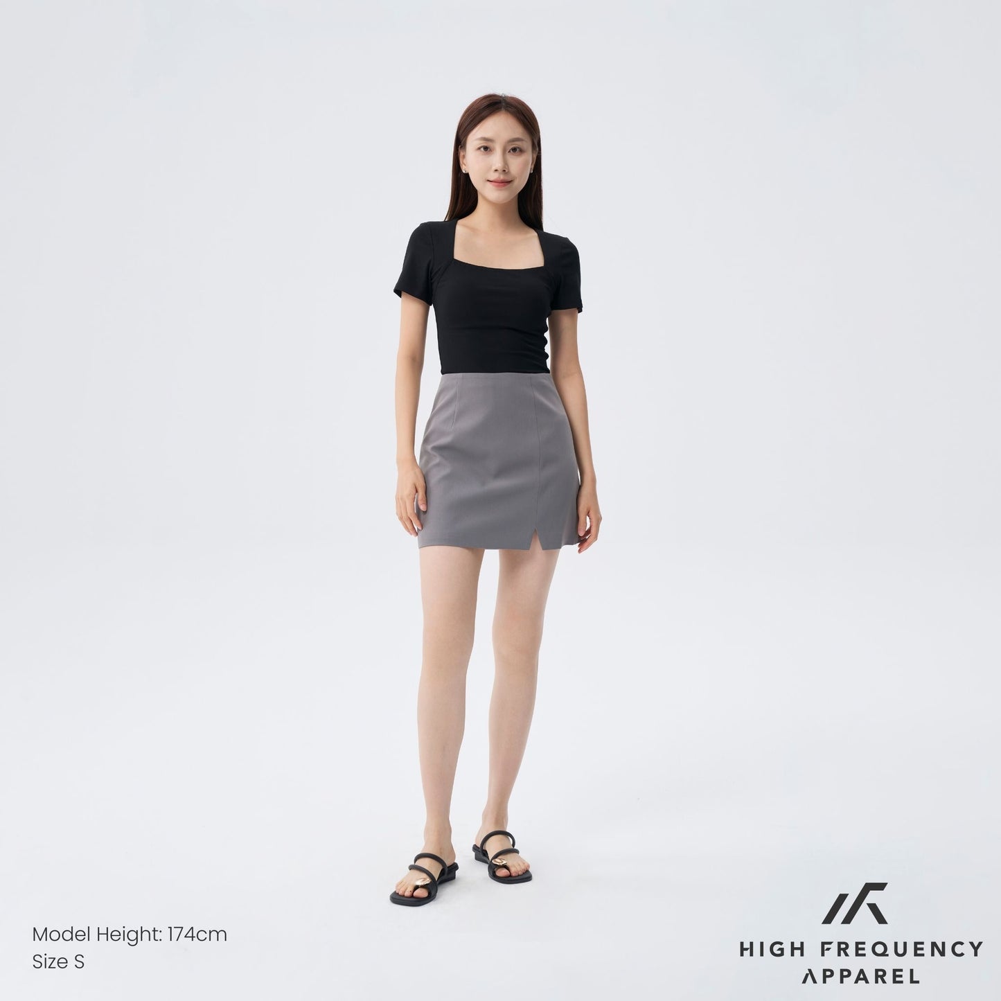 hfa women's seamless front slit skorts