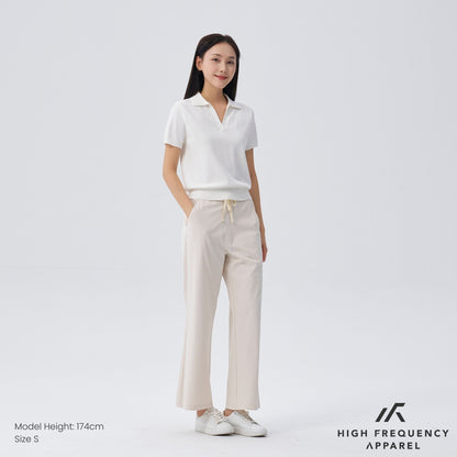 HFA Women’s Knitted Buttonless Polo