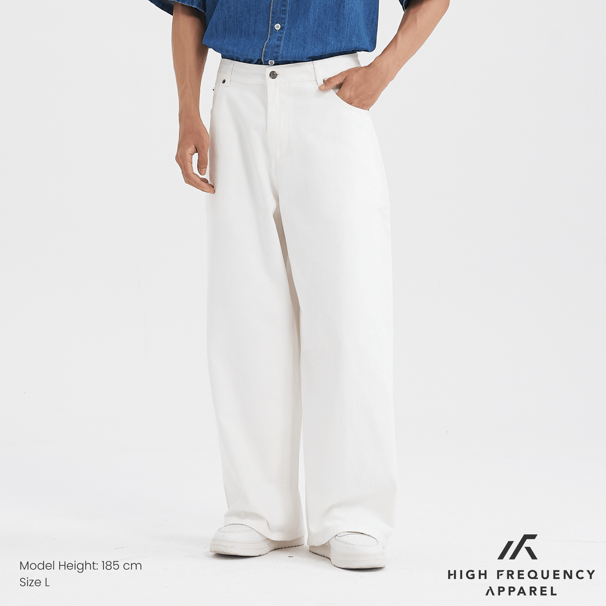 wide leg denim jeans