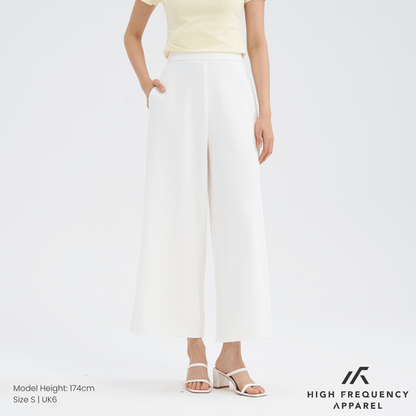 Mesh Wide Leg Elastic-Waist Pants