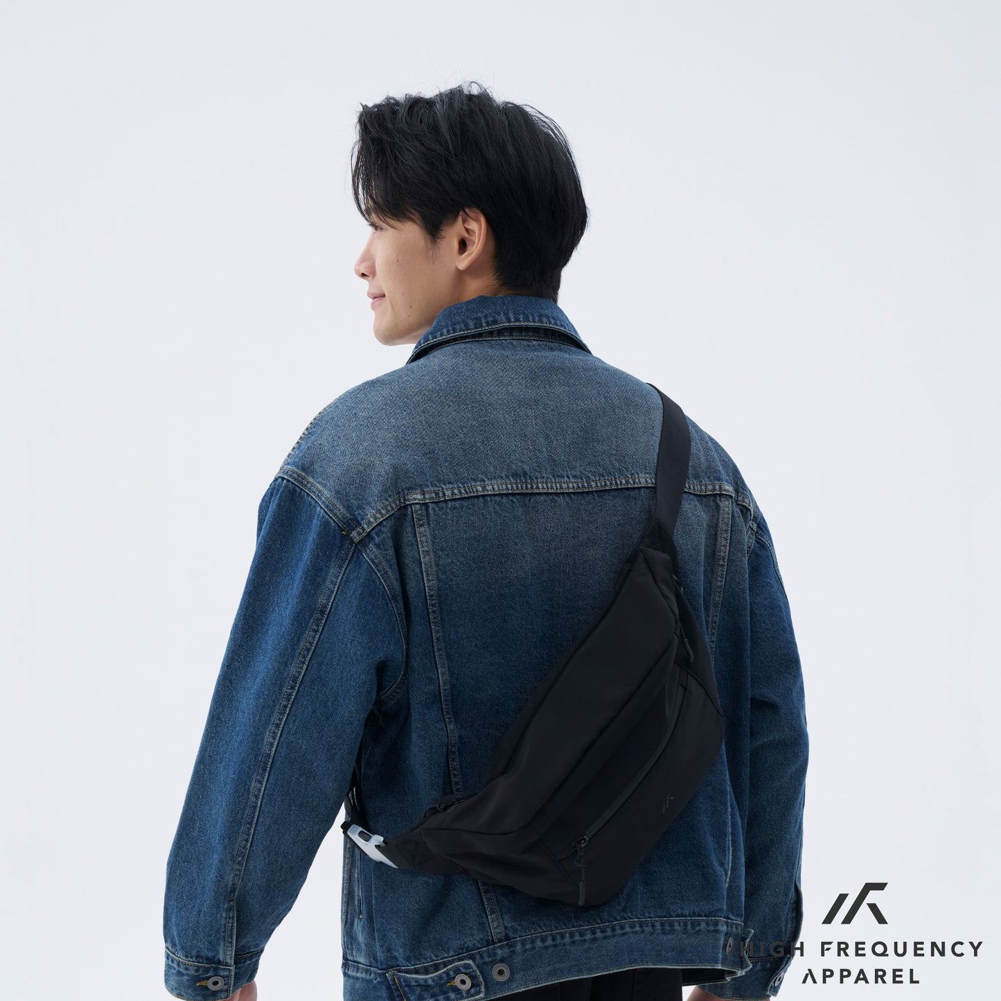 hfa unisex urban crossbody bag – multi-compartment with waterproof zippers