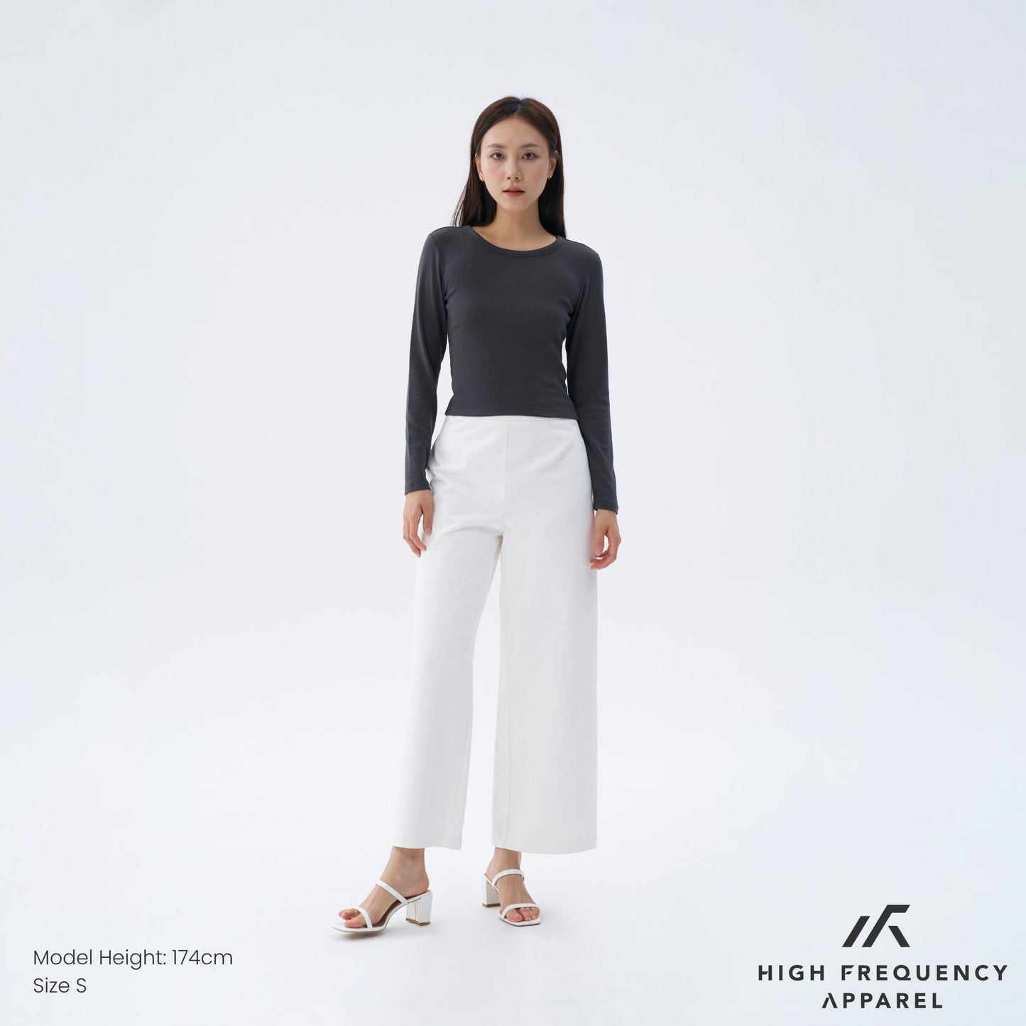 hfa women’s long sleeve ribbed tee – stretch fit essentials