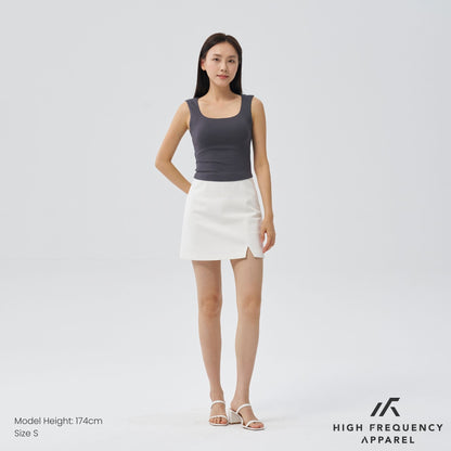 Soft Stretch Square Neck Sleeveless Padded Top