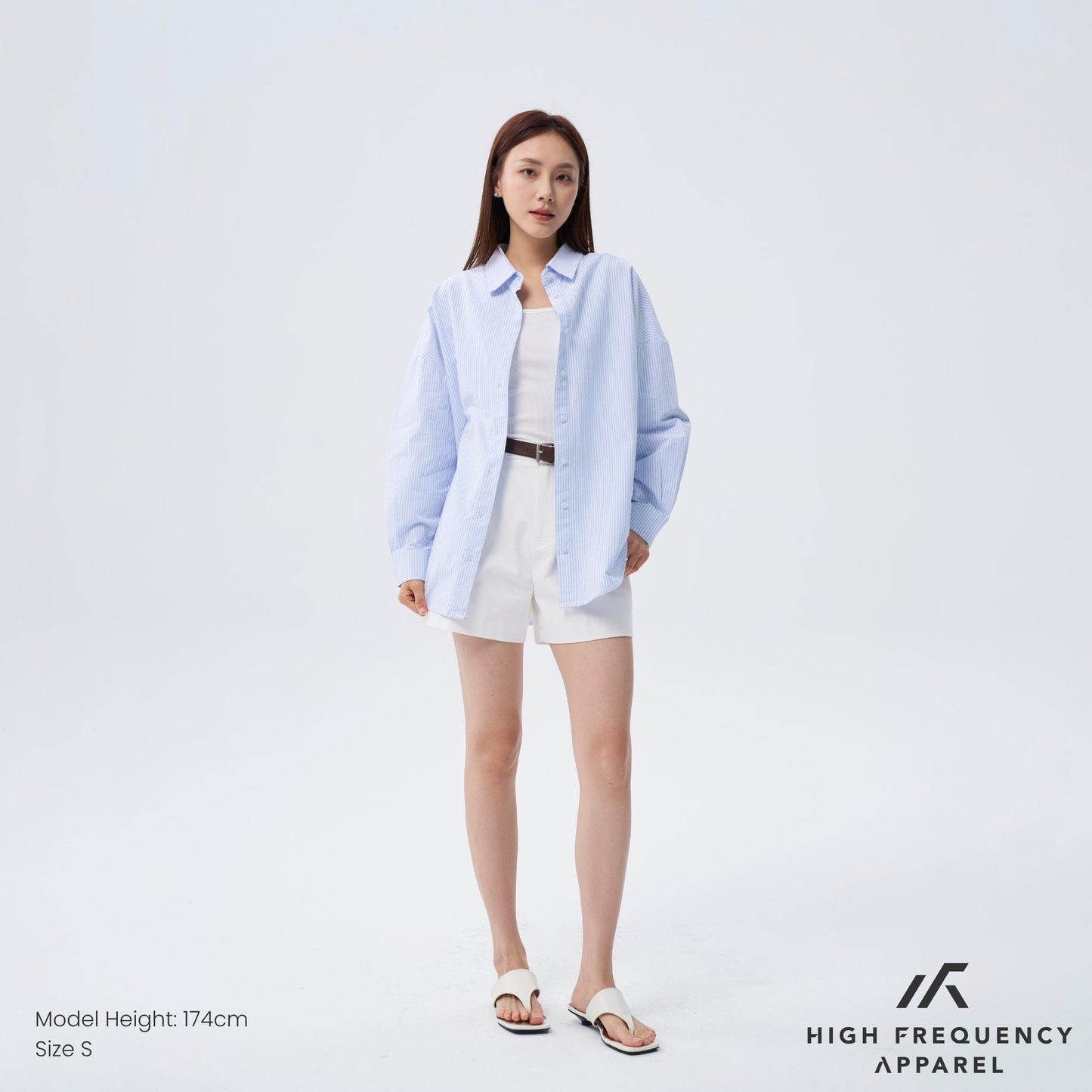 [pre-launch] hfa unisex striped ultra curved hem long sleeve relaxed shirt