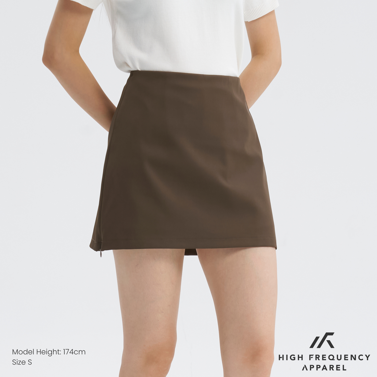 adjustable side-zip skorts with hidden pocket