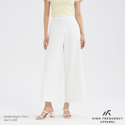 Mesh Wide Leg Elastic-Waist Pants
