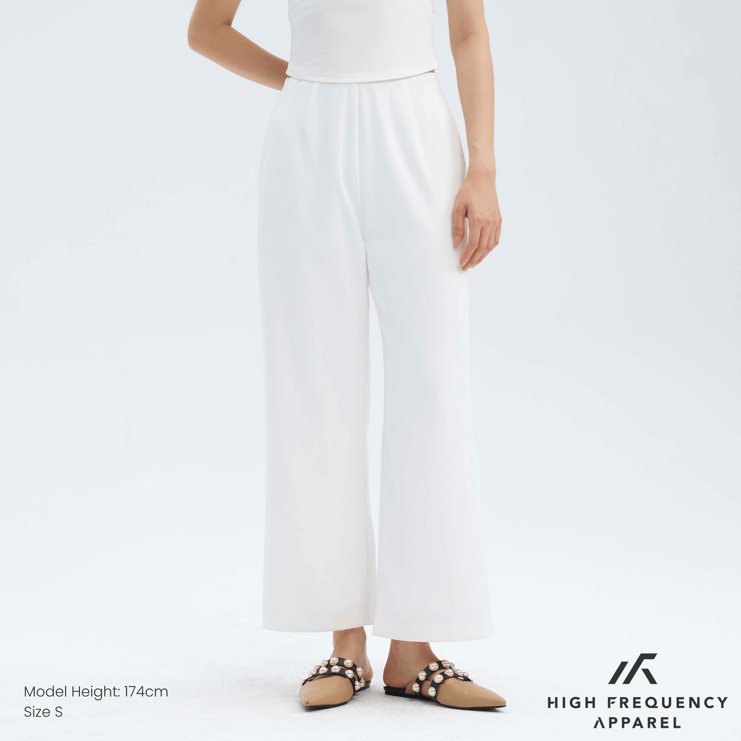 minimal straight-leg work trousers