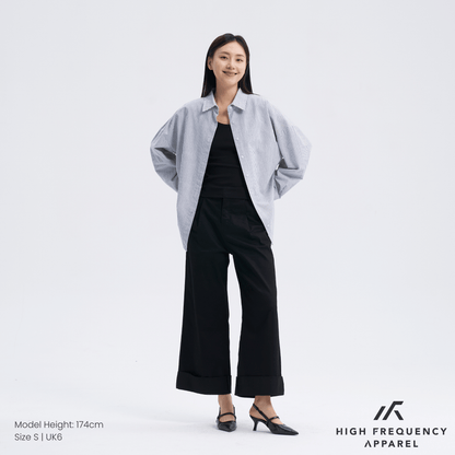 Pleated Cuffed Hem Pants