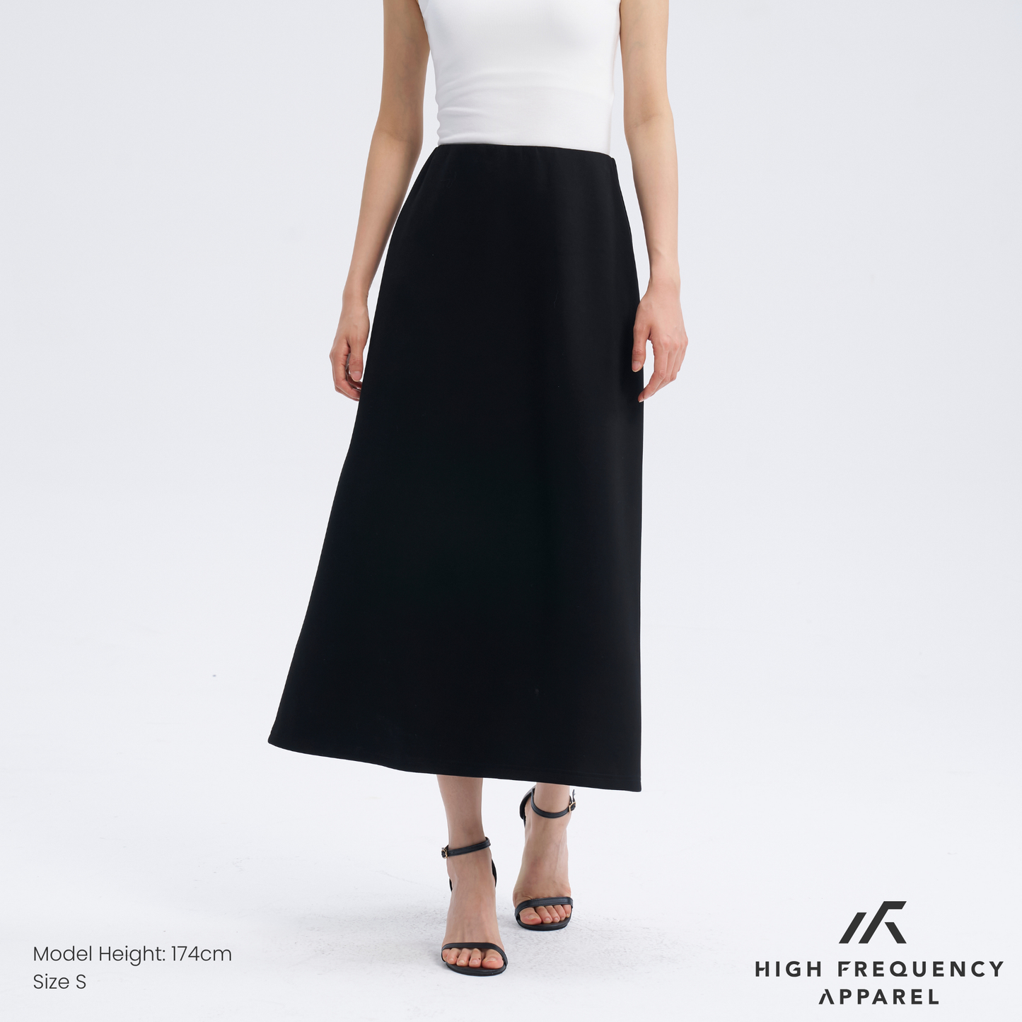 women's minimalist tencel flowy maxi skirt