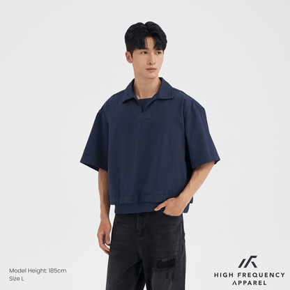 Oversized Boxy Faux 2-Piece Tee