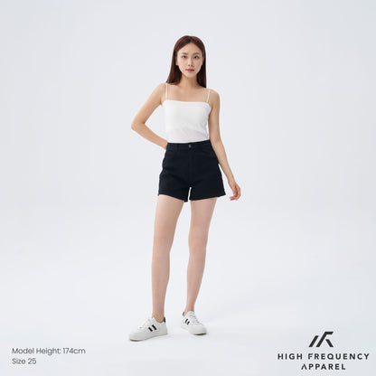 HFA Women's BW Mid-Waisted Stretch Denim Shorts