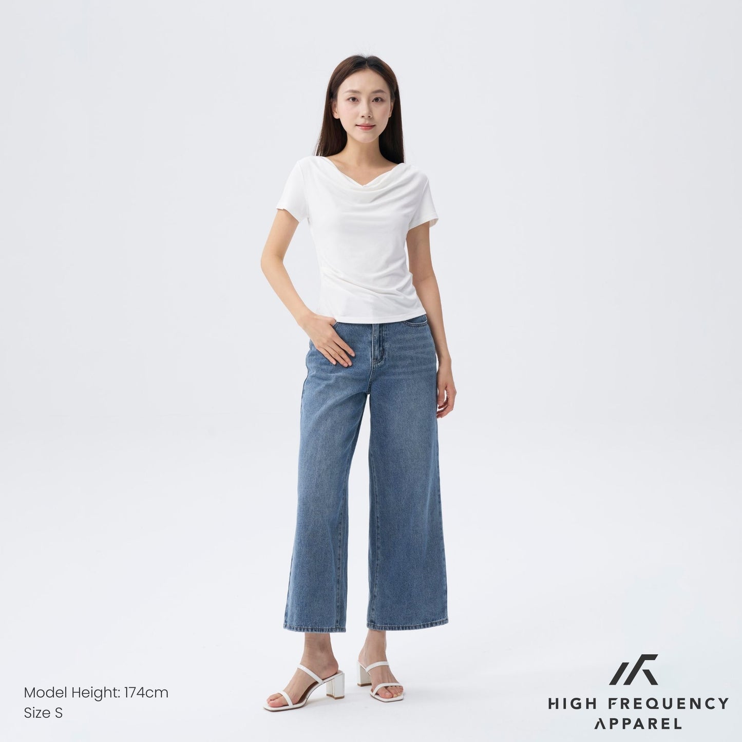 hfa women’s soft stretch four-way off shoulder top